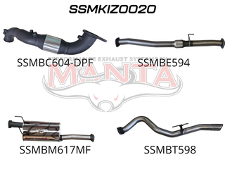 Isuzu D-Max 2020 ON 3.0L TURBO BACK WITH CAT & MUFFLER