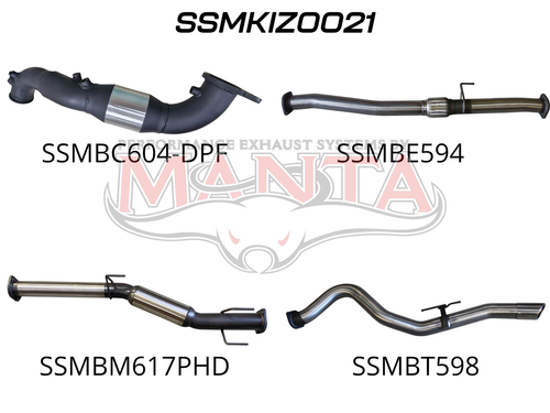 Isuzu D-Max 2020 ON 3.0L TURBO BACK WITH CAT & HOTDOG