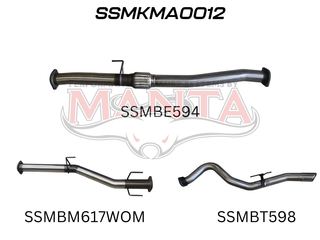 Mazda BT50 2020 ON 3.0L DPF BACK