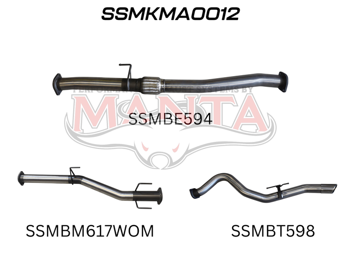 Mazda BT50 2020 ON 3.0L DPF BACK