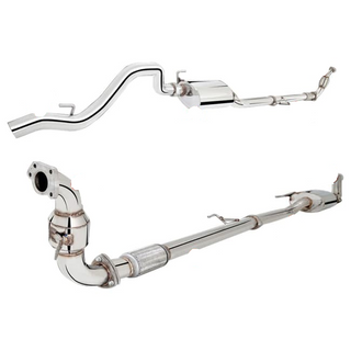 ISUZU D-MAX 2WD 2012-2018 3in Turbo-Back System Mild Steel With 100cell Metallic Cat
