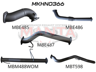 Rodeo RA 3.0L SWB CRD Without Cat & Without Muffler