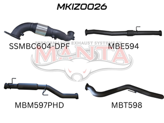 Isuzu D-Max Jan 2017 - 2020 3.0L TURBO BACK WITH CAT & HOTDOG