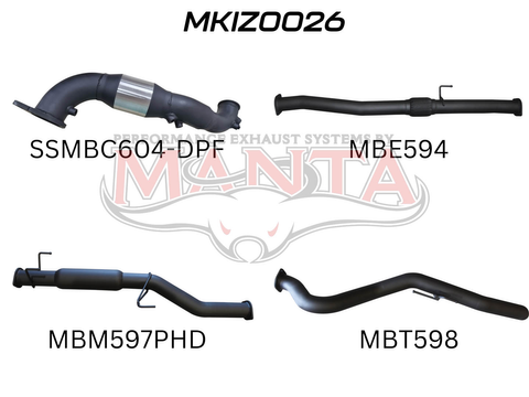 Isuzu D-Max Jan 2017 - 2020 3.0L TURBO BACK WITH CAT & HOTDOG