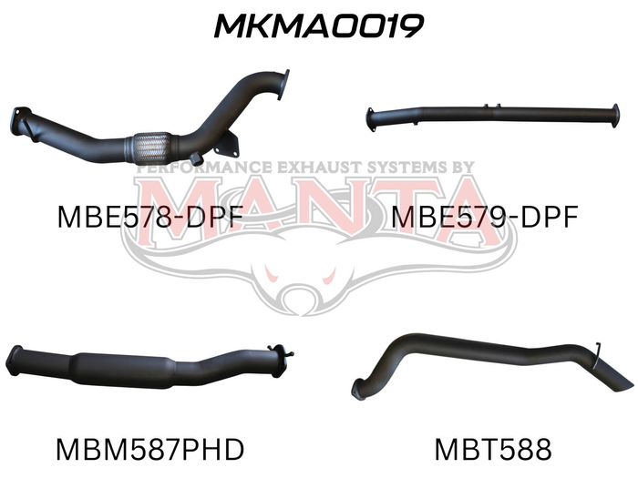 BT50  DPF 3.2L WITHOUT CAT & WITH HOTDOG