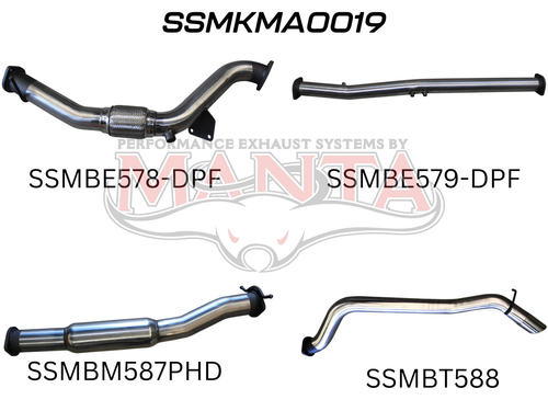 BT50  DPF 3.2L WITHOUT CAT & WITH HOTDOG