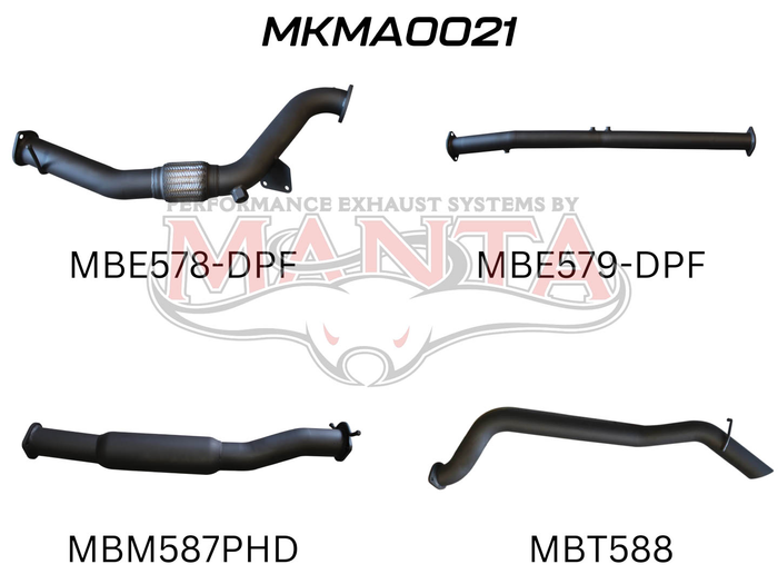 Mazda BT50 DPF 3.2L WITH CAT & HOTDOG