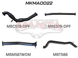 Mazda BT50 DPF 3.2L WITH CAT & WITHOUT MUFFLER