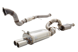Ford Falcon BA - BF XR6T SDN - 4in Dump Pipe 3.5in Turbo-Back System Raw 409 Stainless