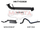 Toyota UZJ100 LANDCRUISER 4.7L V8 3in CAT-BACK EXHAUST WITH CENTRE MUFFLER & REAR TAILPIPE