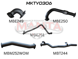 Toyota Landcruiser HDJ79 Ute 3 Turbo Back Without Muffler