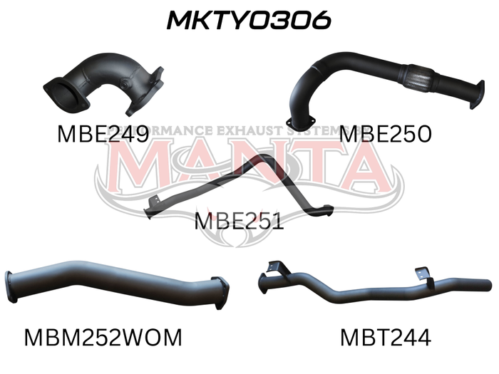 Toyota Landcruiser HDJ79 Ute 3 Turbo Back Without Muffler