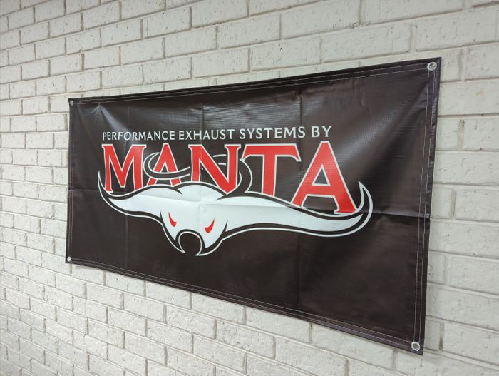 Manta workshop banner 1.5m x 0.75m