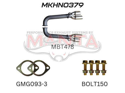 Holden Commodore VE Sedan, Wagon V8 6.0L HSV & SS 3in Dual Tail Pipes Axle Back Kit