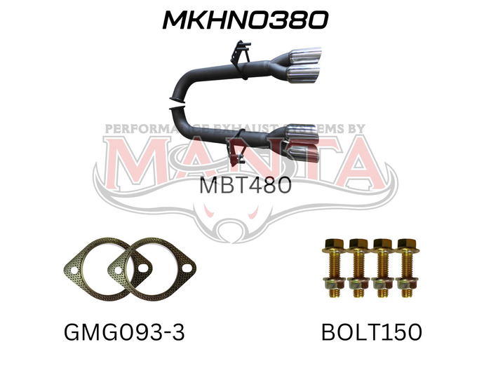 Holden Commodore VE Maloo / SS, VF SS Ute 3in Dual Tail Pipes Axle Back Kit