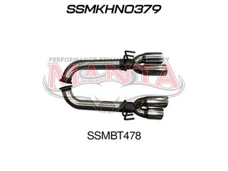 VE Sedan, Wagon V8 6.0L HSV & SS 3in Dual Tail Pipes Muffler Delete Kit