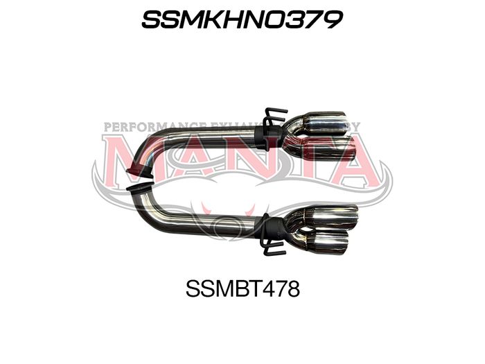 VE Sedan, Wagon V8 6.0L HSV & SS 3in Dual Tail Pipes Muffler Delete Kit