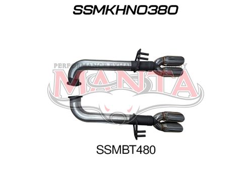 VE Maloo / SS, VF SS Ute 3in Dual Tail Pipes Muffler Delete Kit