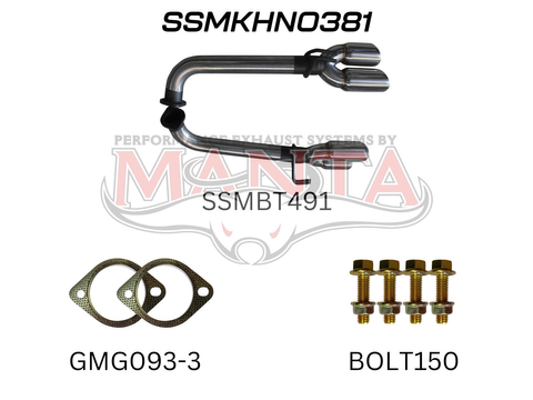 VE Sedan, Wagon V8 6.0L HSV & SS 2.5in Dual Rear Tail Pipes Muffler Delete Kit