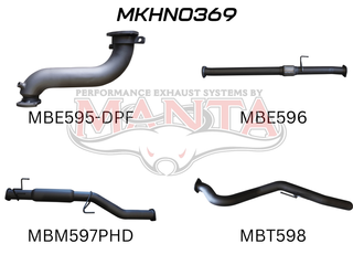 Holden Commodore HOLDEN COLORADO RG DPF 3IN TURBO BACK WITHOUT CAT & WITH HOTDOG