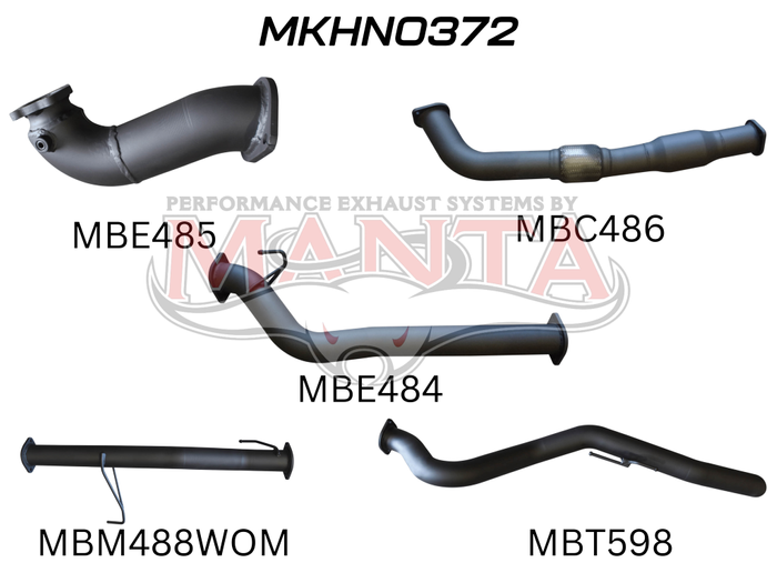 Holden Commodore Colorado RC 3.0L 08 - 10 LWB With Cat & Without Muffler