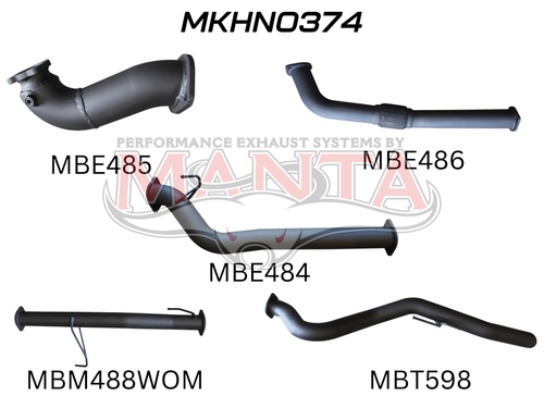 COLORADO RC 3.0L 08 - 10 LWB WITHOUT CAT & WITHOUT MUFFLER