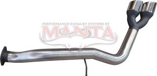 Next Gen T6.2 Ford Ranger V6 Diesel 3in Side Exit Twin Chrome Tip Tailpipe Won't Fit 35in Spare Tyre