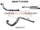 Toyota KDJ120, 150 PRADO 3.0L D4D 3in WITH CAT & WITHOUT REAR MUFFLER