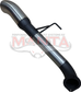 TOYOTA LANDCRUISER 300 SERIES V6 3in TAIL PIPE WITH CHROME 4in DUMP TIP