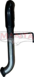 Toyota Landcruiser 300 Series V6 3in Tail Pipe With Black 4in Dump Tip