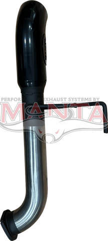 Toyota Landcruiser 300 Series V6 3in Tail Pipe With Black 4in Dump Tip