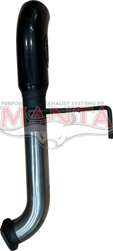 Toyota Landcruiser 300 Series V6 3in Tail Pipe With Black 4in Dump Tip