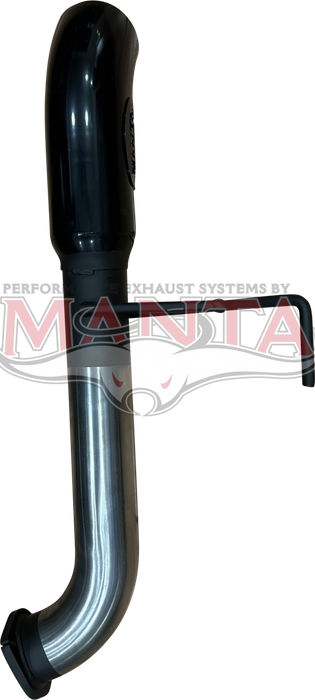 Toyota Landcruiser 300 Series V6 3in Tail Pipe With Black 4in Dump Tip