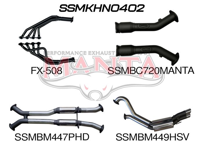 VY VZ V8 HSV Sedan 3in Dual With 1 3/4 in Extractors Hotdog/Muffler