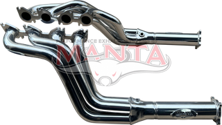 Ford FG Supercharged V8 5.0L 4 - 1, 1 7/8in Primary, 3in Outlet. - Ceramic Coated (Silver)