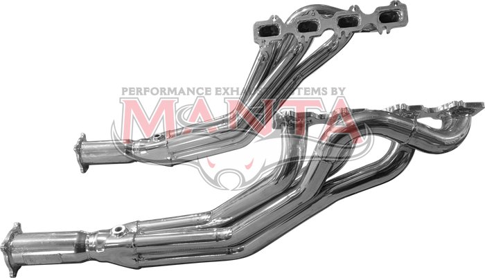Ford Falcon FG V8 5.4L Boss 4-1, 1 3/4in Primary, 3in Outlet. - Ceramic Coated (Silver)