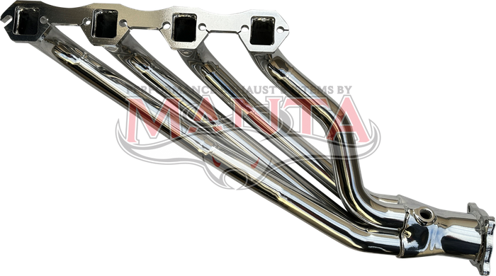 Ford Falcon AU V8 5.0L Mandrel Bent 1 3/4in Primaries 3in Outl 4-1- Ceramic Coated (Silver)