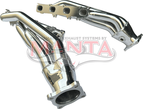 RAM 1500 V8 HEMI 1 3/4in Extractors with 3in outlets - Ceramic Coated (Silver) - Suit DT, DS, TRX