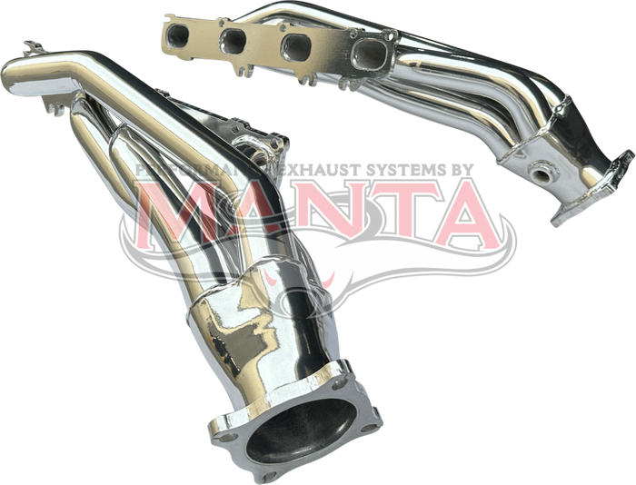 RAM 1500 V8 HEMI 1 3/4in Extractors with 3in outlets - Ceramic Coated (Silver) - Suit DT, DS, TRX