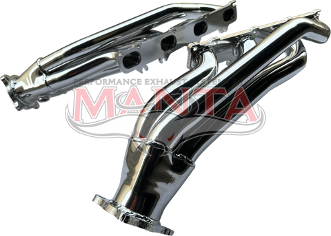 RAM 1500 V8 HEMI 1 3/4in Extractors with 3in outlets - Ceramic Coated (Silver)