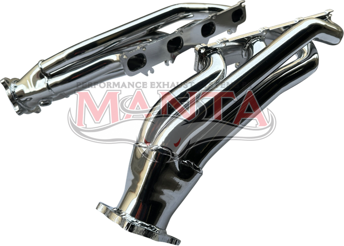 RAM1500 V8 HEMI 1 3/4in Extractors with 3in outlets - Ceramic Coated (Silver)