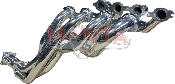 Chevrolet Camaro Gen 6 V8 6.2L 1 7/8in Extractors with 3in outlets - Ceramic Coated (Silver)