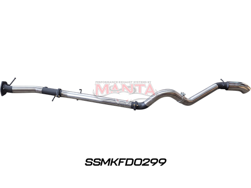 Ford Next Gen T6.2 Everest V6 3in DPF Back Without Centre Muffler and With 4in Tip