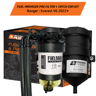 Fuel Manager Pre-Filter + Catch Can Kit for Next Gen Ranger & Everest V6