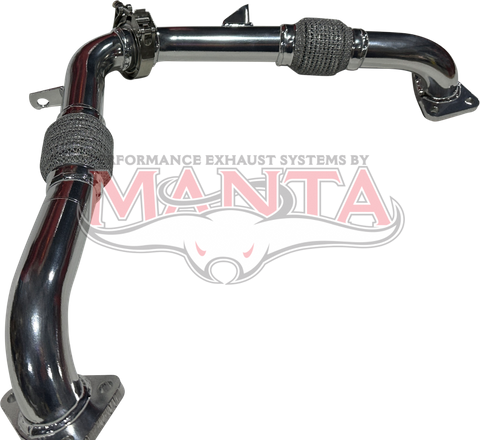 Toyota LandCruiser V8 VDJ70 Series Ceramic Coated 1 7/8in Replacement Crossover Pipe