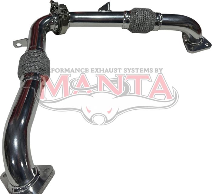 Toyota LandCruiser V8 VDJ70 Series Ceramic Coated 1 7/8in Replacement Crossover Pipe