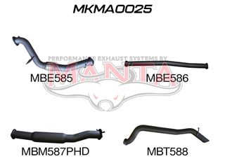 Mazda BT50 B32P 3.2L Without Cat & With Hotdog