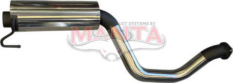 Silverado 1500 V8 6.2L 3in RH Rear Muffler With Stub To Suit Tray Or Canopy