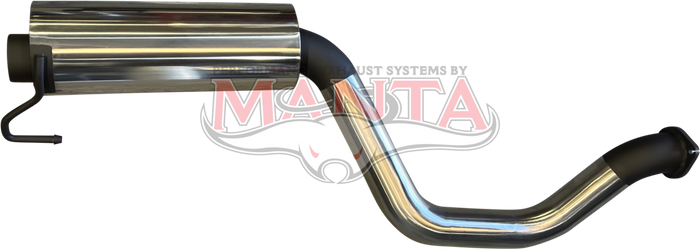 Silverado 1500 V8 6.2L 3in RH Rear Muffler With Stub To Suit Tray Or Canopy