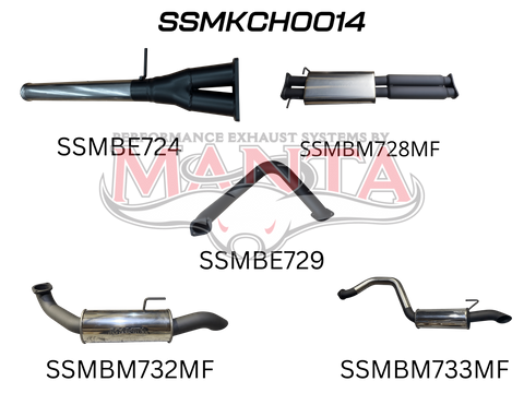 Chevrolet Silverado 1500 ZR2 6.2L V8 Cat Back Exhaust System with Centre & Rear Muffler